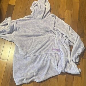 The Comfy Lavender Hooded Blanket Sweatshirt